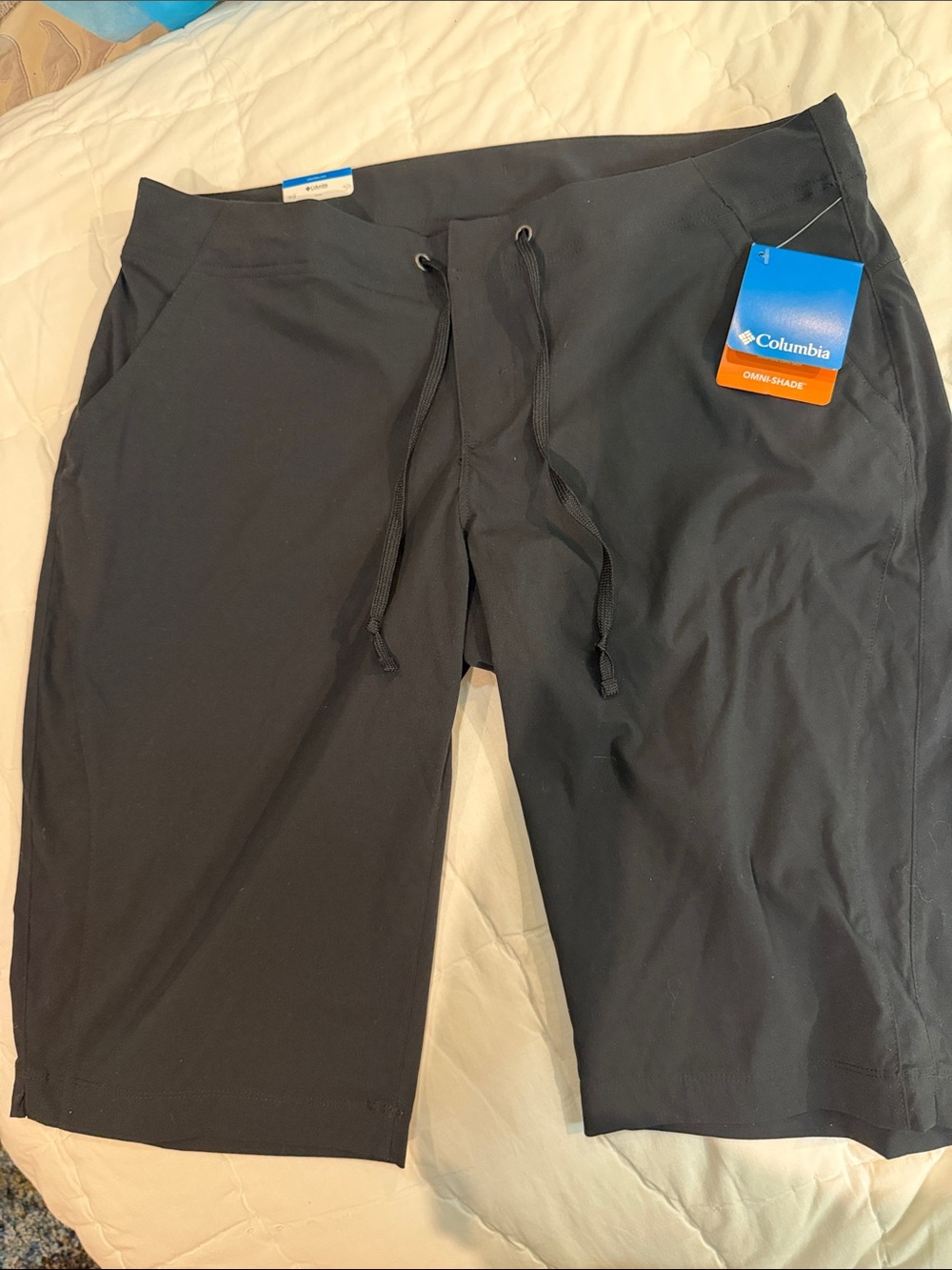 Columbia Black Outdoor Drawstring Shorts